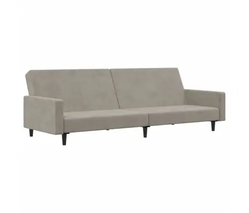 2-Vietīga Dīvāngulta, Gaiši Pelēks Samts Vidaxl