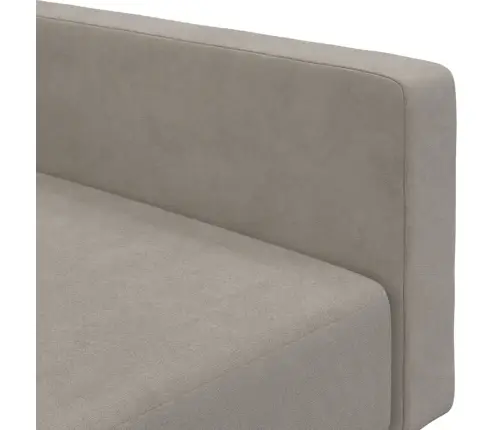 2-Vietīga Dīvāngulta, Gaiši Pelēks Samts Vidaxl