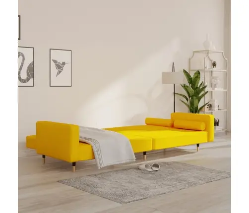 2-Kohaline Diivanvoodi Patjadega, Kollane, Samet