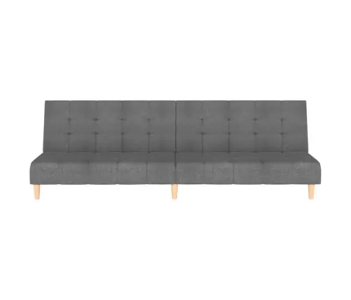 2-Vietīga Dīvāngulta, Gaiši Pelēks Audums Vidaxl