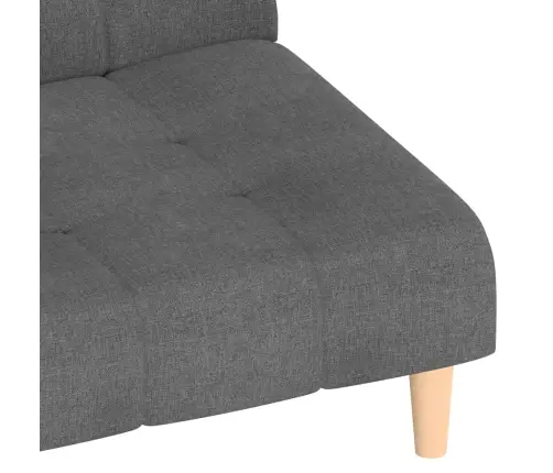 2-Vietīga Dīvāngulta, Gaiši Pelēks Audums Vidaxl