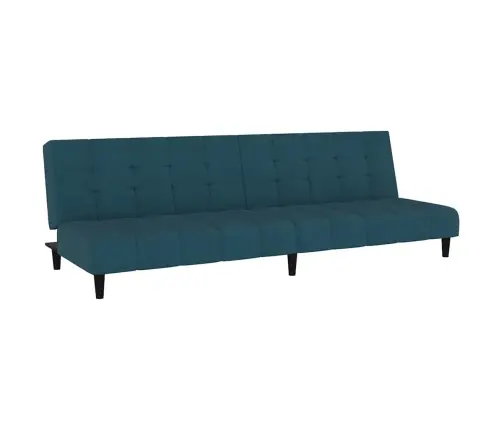 Dvivietė Sofa-Lova, Mėlynos Spalvos, Aksomas