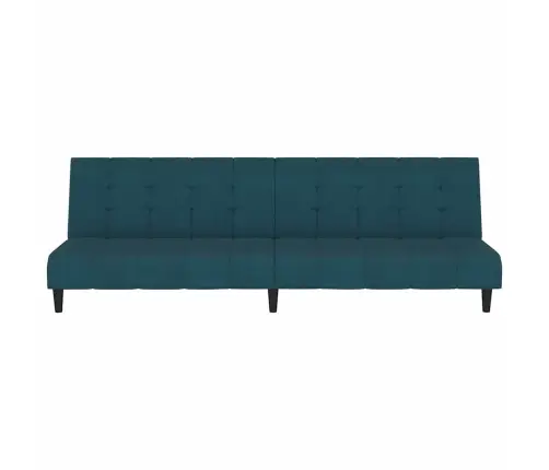 Dvivietė Sofa-Lova, Mėlynos Spalvos, Aksomas