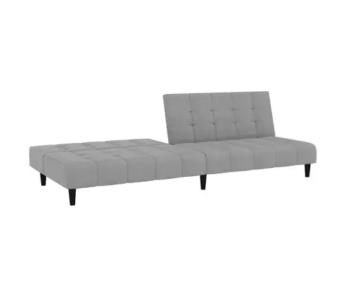 2-Vietīga Dīvāngulta, Gaiši Pelēks Samts Vidaxl