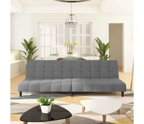 2-Vietīga Dīvāngulta, Gaiši Pelēks Samts Vidaxl