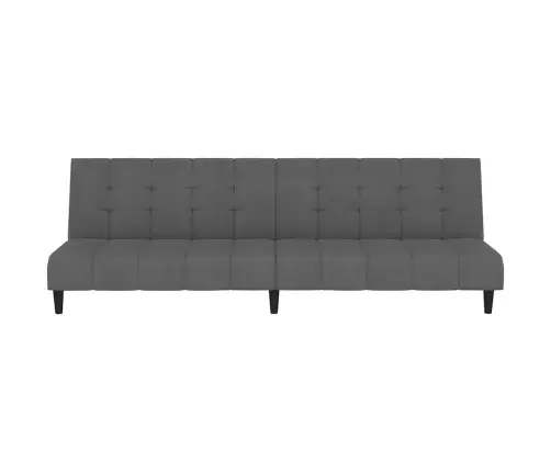Dvivietė Sofa-Lova, Tamsiai Pilkos Spalvos, Aksomas