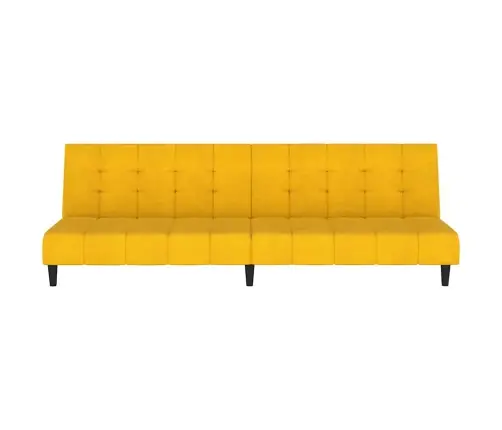 2-Vietīga Dīvāngulta, Dzeltens Samts Vidaxl