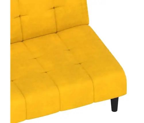 2-Vietīga Dīvāngulta, Dzeltens Samts Vidaxl