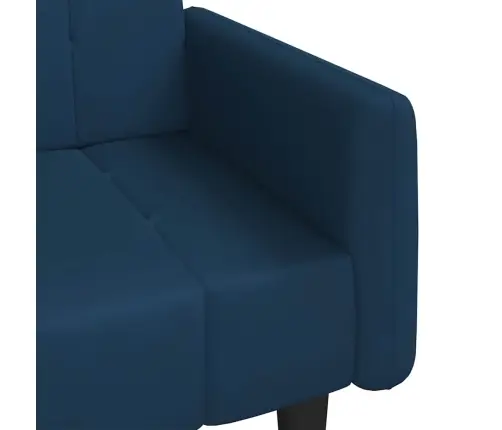 Dvivietė Sofa-Lova, Mėlynos Spalvos, Aksomas