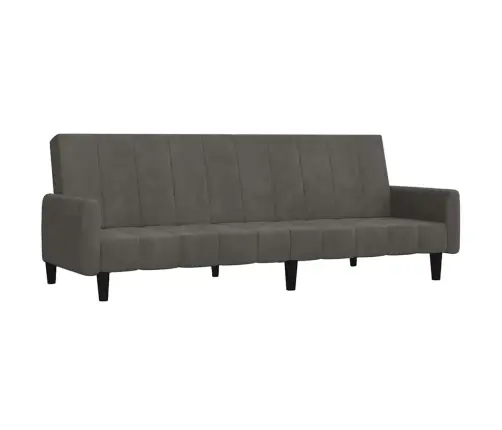 Dvivietė Sofa-Lova, Tamsiai Pilkos Spalvos, Aksomas