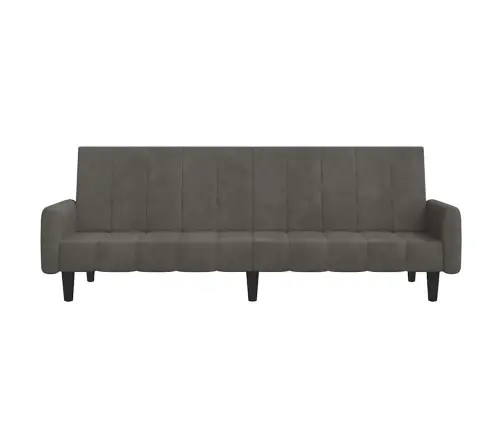 Dvivietė Sofa-Lova, Tamsiai Pilkos Spalvos, Aksomas
