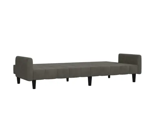 Dvivietė Sofa-Lova, Tamsiai Pilkos Spalvos, Aksomas