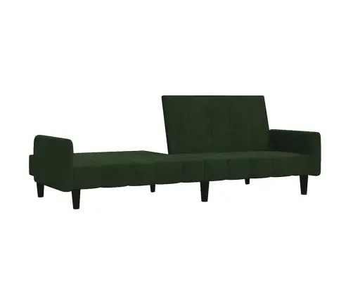 Dvivietė Sofa-Lova, Tamsiai Žalios Spalvos, Aksomas