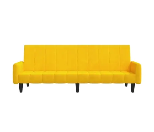 2-Vietīga Dīvāngulta, Dzeltens Samts Vidaxl