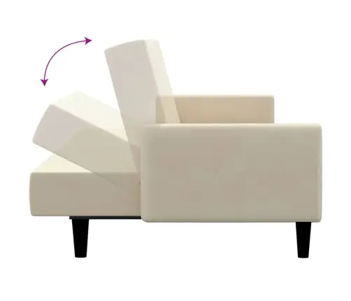 2-Kohaline Diivanvoodi, Kreemjas, Samet