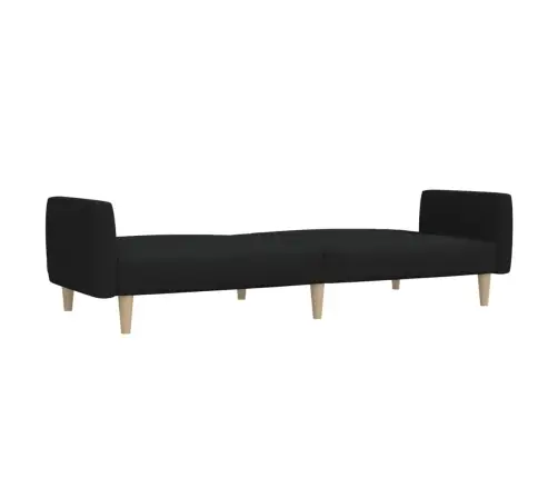 Dvivietė Sofa-Lova, Juodos Spalvos, Audinys