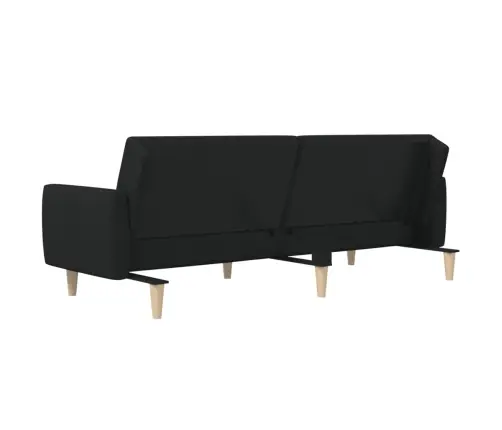 Dvivietė Sofa-Lova, Juodos Spalvos, Audinys