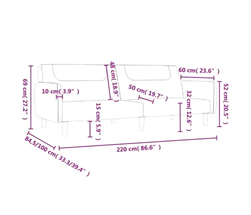 Dvivietė Sofa-Lova, Juodos Spalvos, Audinys