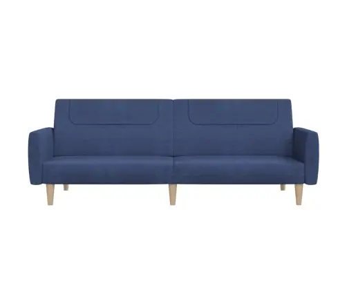 2-Vietīga Dīvāngulta, Zils Audums Vidaxl