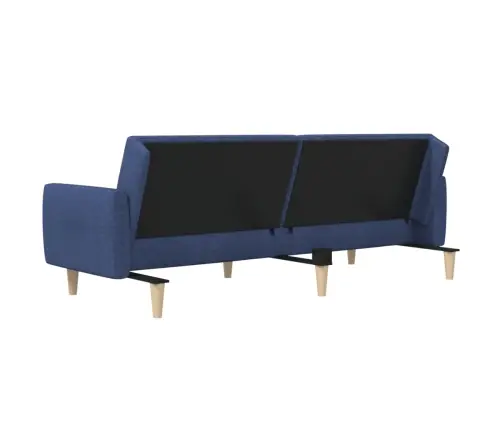 2-Vietīga Dīvāngulta, Zils Audums Vidaxl