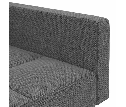 2-Vietīga Dīvāngulta Ar Diviem Spilveniem, Gaiši Pelēks Audums Vidaxl