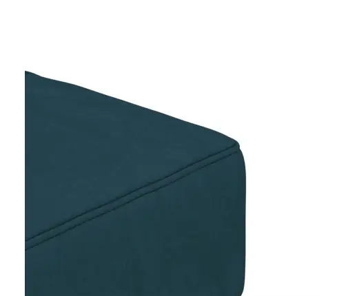 2-Vietīga Dīvāngulta Ar Diviem Spilveniem, Zils Samts Vidaxl