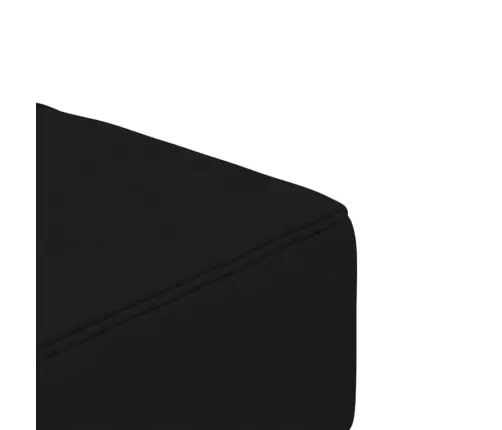 2-Vietīga Dīvāngulta Ar Diviem Spilveniem, Melns Samts Vidaxl