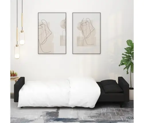 2-Kohaline Diivanvoodi Patjadega, Must, Samet