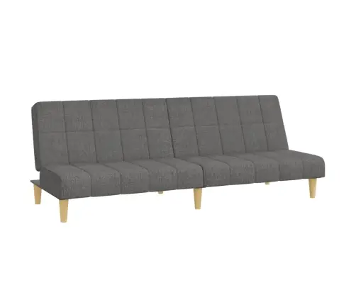 2-Vietīga Dīvāngulta, Gaiši Pelēks Audums Vidaxl