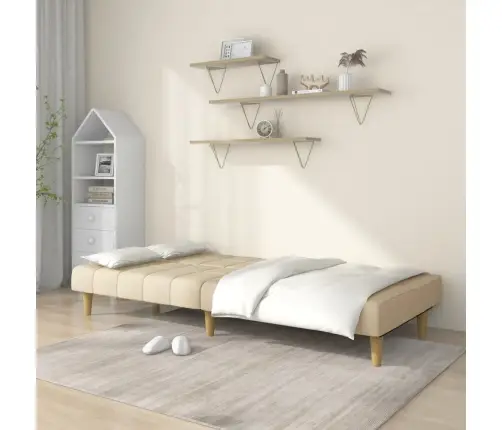 Dvivietė Sofa-Lova, Kreminės Spalvos, Audinys