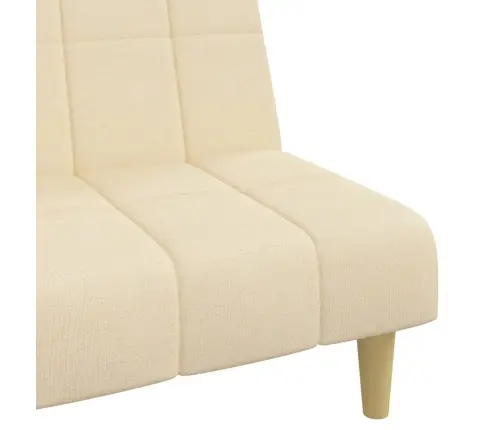 Dvivietė Sofa-Lova, Kreminės Spalvos, Audinys