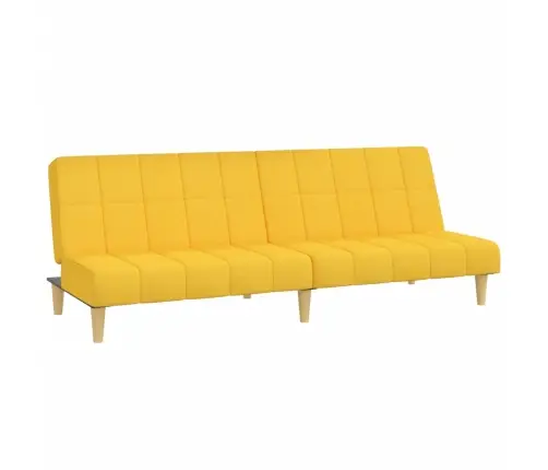2-Vietīga Dīvāngulta, Dzeltens Audums Vidaxl