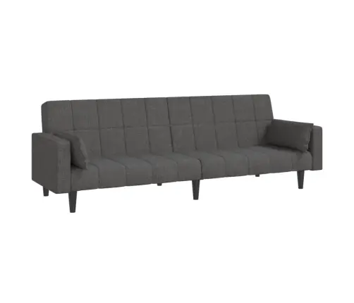 Dvivietė Sofa-Lova Su Dvejomis Pagalvėmis, Pilka, Audinys