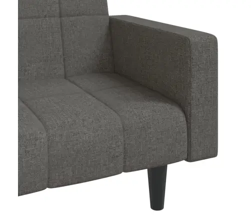 Dvivietė Sofa-Lova Su Dvejomis Pagalvėmis, Pilka, Audinys
