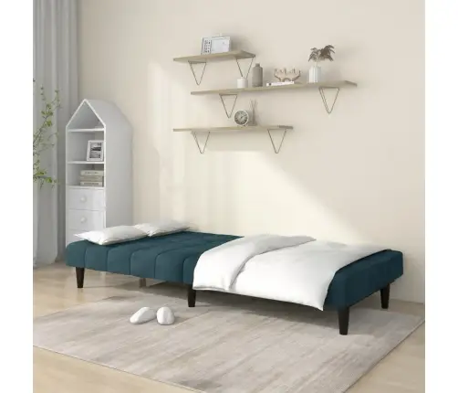 2-Vietīga Dīvāngulta, Zils Samts Vidaxl