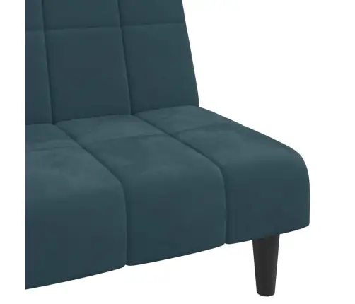 2-Vietīga Dīvāngulta, Zils Samts Vidaxl