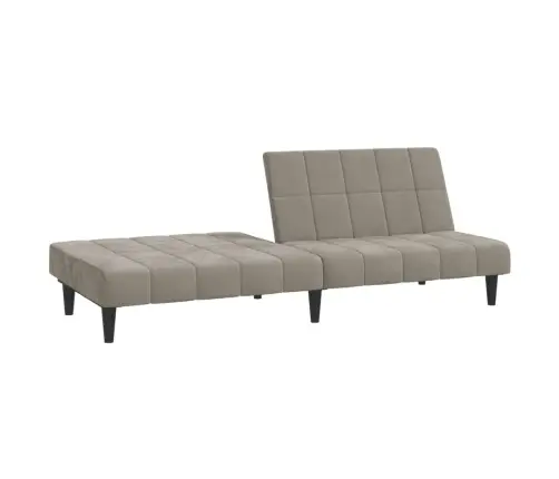 2-Vietīga Dīvāngulta, Gaiši Pelēks Samts Vidaxl 2-Vietīga Dīvāngulta, Gaiši Pelēks Samts Vidaxl