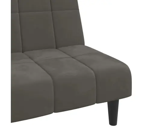 Dvivietė Sofa-Lova, Tamsiai Pilkos Spalvos, Aksomas