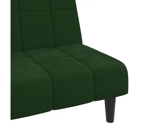 Dvivietė Sofa-Lova, Tamsiai Žalios Spalvos, Aksomas