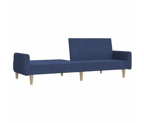2-Vietīga Dīvāngulta, Zils Audums Vidaxl