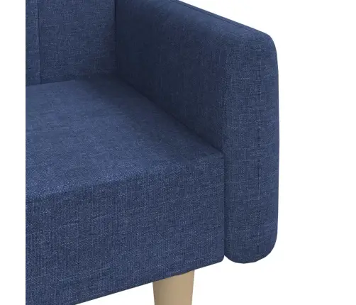 2-Vietīga Dīvāngulta, Zils Audums Vidaxl