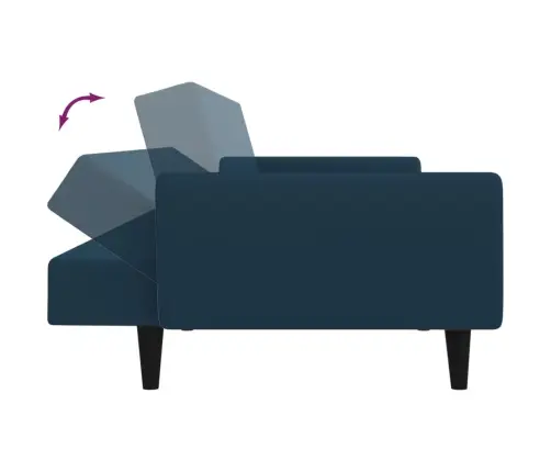 2-Kohaline Diivanvoodi, Sinine, Samet