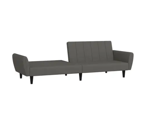 Dvivietė Sofa-Lova, Tamsiai Pilkos Spalvos, Aksomas