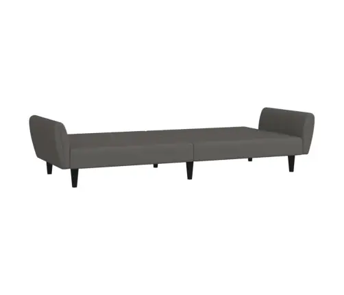 Dvivietė Sofa-Lova, Tamsiai Pilkos Spalvos, Aksomas