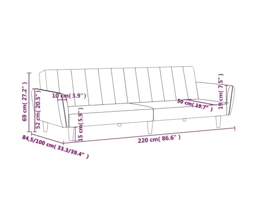 Dvivietė Sofa-Lova, Tamsiai Pilkos Spalvos, Aksomas