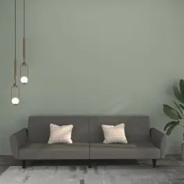 Dvivietė Sofa-Lova, Tamsiai Pilkos Spalvos, Aksomas Dvivietė Sofa-Lova, Tamsiai Pilkos Spalvos, Aksomas