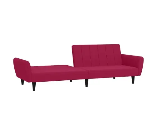 Dvivietė Sofa-Lova, Raudonojo Vyno Spalvos, Aksomas