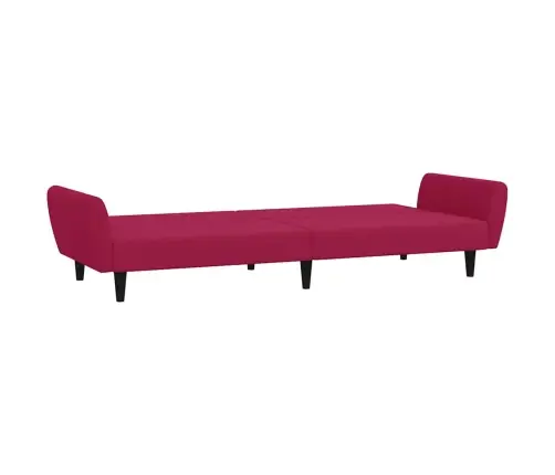 Dvivietė Sofa-Lova, Raudonojo Vyno Spalvos, Aksomas