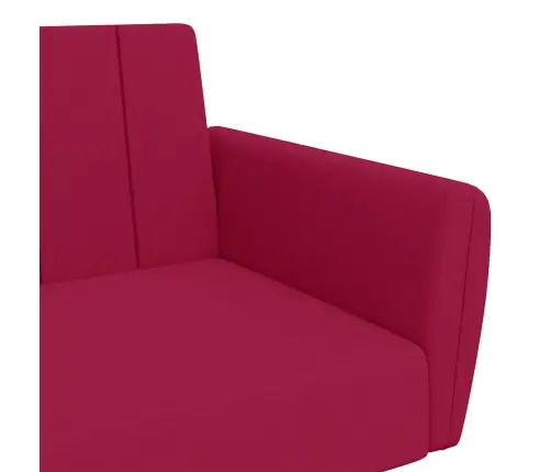 Dvivietė Sofa-Lova, Raudonojo Vyno Spalvos, Aksomas