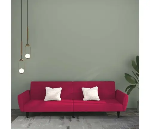 Dvivietė Sofa-Lova, Raudonojo Vyno Spalvos, Aksomas